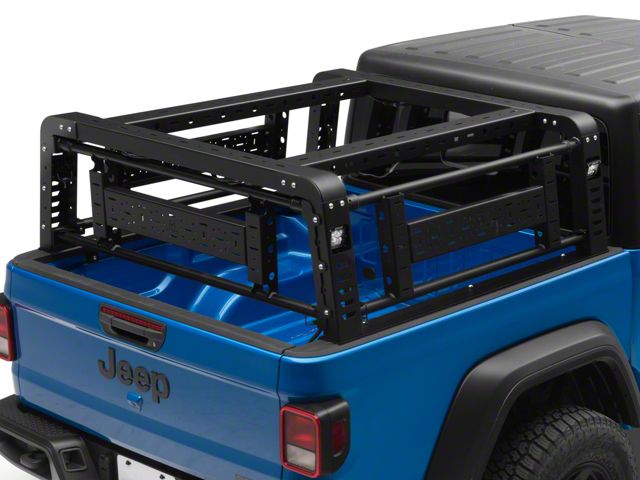 ZRoadz Overland Access Rack with Three Lifting Side Gates (20-24 Jeep Gladiator JT w/ Trail Rail System)