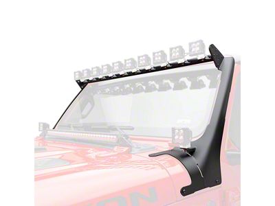 ZRoadz Multi-LED Roof Cross Bar and A-Pillar Light Mount for Twelve 3-Inch LED Light Pods (18-25 Jeep Wrangler JL, Excluding 4xe & Rubicon 392)