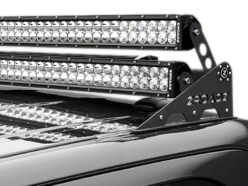 ZRoadz Jeep Wrangler Modular Roof Add-On Dual LED Light Bar Mount ...