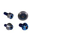 ZSPEC Design Interior Dress Up Bolts Fastener Kit; Titanium and Billet; Blue/Gunmetal (21-24 Bronco)