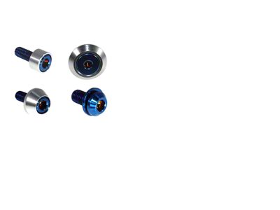 ZSPEC Design Interior Dress Up Bolts Fastener Kit; Titanium and Billet; Blue/Silver (21-24 Bronco)