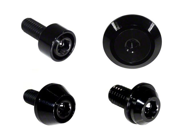 ZSPEC Design Stage 3 Dress Up Bolts Fastener Kit; Titanium and Billet; Black/Black (21-24 2.7L EcoBoost Bronco)