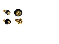 ZSPEC Design Stage 3 Dress Up Bolts Fastener Kit; Titanium and Billet; Gold/Black (21-24 2.7L EcoBoost Bronco)