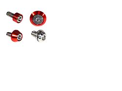 ZSPEC Design Stage 3 Dress Up Bolts Fastener Kit; Titanium and Billet; Silver/Red (21-24 2.7L EcoBoost Bronco)