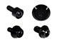 ZSPEC Design Stage 2 Dress Up Bolts Fastener Kit; Titanium and Billet; Black/Black (22-24 Frontier)