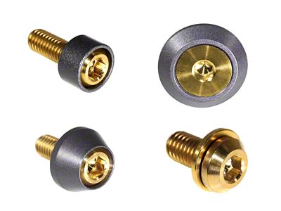 ZSPEC Design Stage 2 Dress Up Bolts Fastener Kit; Titanium and Billet; Gold/Gunmetal (05-21 Frontier)