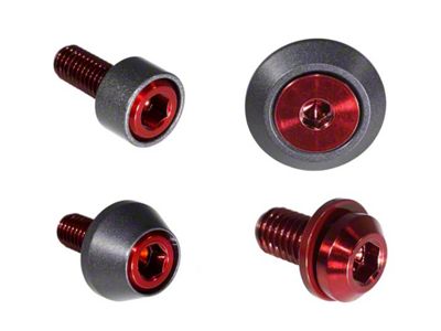 ZSPEC Design Stage 2 Dress Up Bolts Fastener Kit; Titanium and Billet; Red/Gunmetal (05-21 Frontier)