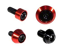 ZSPEC Design Stage 2 Dress Up Bolts Fastener Kit; Titanium and Billet; Black/Red (22-24 Frontier)