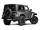 RedRock Rear Double Tube Bumper Guard; Gloss Black (07-18 Jeep Wrangler JK)