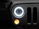 Raxiom Axial Series LED Headlights; Black Housing; Clear Lens (07-18 Jeep Wrangler JK)