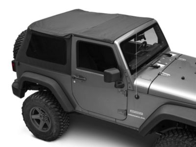 Bestop Jeep Wrangler Trektop NX Soft Top; Black Diamond 56852-35 (07-18  Jeep Wrangler JK 2-Door) - Free Shipping