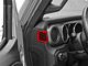RedRock Air Vent Trim; Red (18-24 Jeep Wrangler JL)