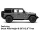 Mammoth Vex Satin Black Machined Wheel; 17x9 (18-24 Jeep Wrangler JL)