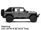 Mammoth Vex Satin Black Machined Wheel; 17x9 (18-24 Jeep Wrangler JL)