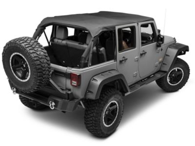 Smittybilt Jeep Wrangler Extended Top; Black Diamond 94635 (10-18 Jeep Wrangler  JK 4-Door) - Free Shipping