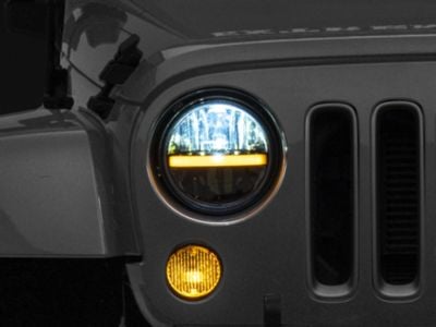 Raxiom Jeep Wrangler Axial Series 7-Inch LED Headlights with DRL and ...