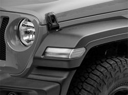 Raxiom Axial Series LED Fender Flare Marker Lights; Clear (18-24 Jeep Wrangler JL)