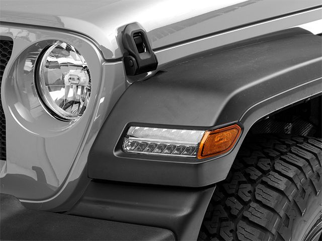 Raxiom Axial Series Sequential LED Parking/Turn Signal Lights; Chrome (18-24 Jeep Wrangler JL Sport)