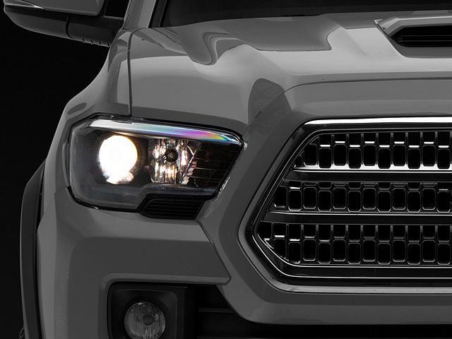 Raxiom Axial Series OE Replacement Headlights; Black Housing; Clear Lens (16-23 Tacoma w/o Factory LED DRL)