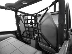 RedRock Pet Barrier Net; Black (92-06 Jeep Wrangler YJ & TJ)