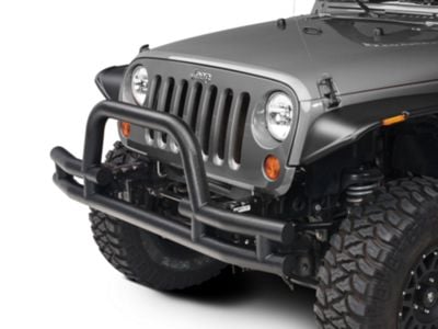 Barricade Jeep Wrangler Tubular Front Bumper with Winch Cutout ...