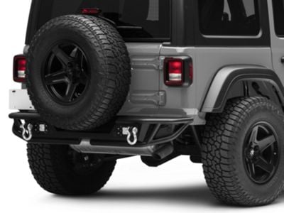 Barricade Jeep Wrangler Trail Runner Rear Bumper with LED Trail Lights ...