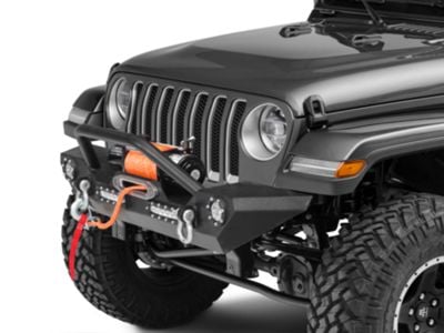 Barricade Jeep Wrangler Trail Force HD Front Bumper with LED Lights ...