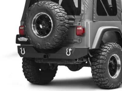 Barricade Jeep Wrangler Trail Force HD Rear Bumper J107365 (87-06 Jeep ...