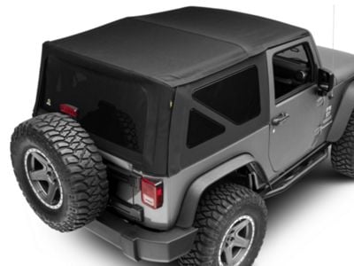 Bestop Replace-A-Top with Tinted Windows; Matte Black Twill (10-18 Jeep  Wrangler JK 2-Door)