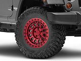 Black Rhino Primm Candy Red with Black Bolts Wheel; 17x9 (07-18 Jeep Wrangler JK)