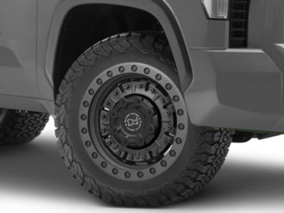 Black Rhino Tundra Abrams Textured Matte Gunmetal Lug Wheel X