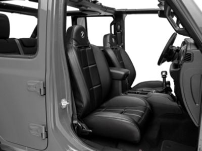 Corbeau Baja RS Suspension Seats Black Vinyl Pair Universal Some Adaptation May Be Required