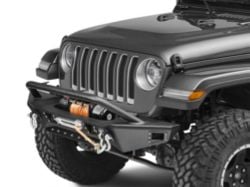 Deegan 38 Front Bumper with KC HiLiTES LED Fog Lights (18-24 Jeep Wrangler JL)