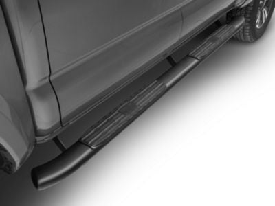 RedRock Tacoma 4-Inch Oval Bent End PNC Side Step Bars; Black TT1017 ...