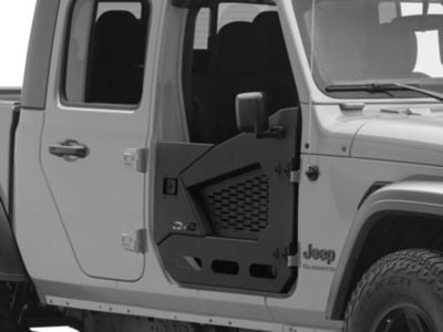 DV8 Offroad Jeep Gladiator Spec Series Half Doors; Front HDJL-02F (20 ...