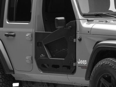 DV8 Offroad Jeep Wrangler Spec Series Half Doors; Front HDJL-02F (18-24 ...