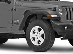 DV8 Offroad Front Aluminum Inner Fenders; Black (18-24 Jeep Wrangler JL)