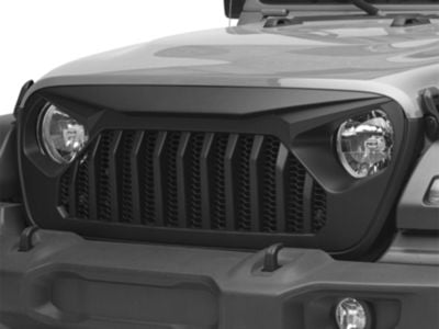 DV8 Offroad Jeep Wrangler Replacement Grille; Black GRJL-01 (18-24 Jeep ...