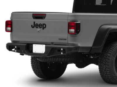 Fab Fours Jeep Gladiator Standard Rear Bumper; Matte Black JT20-Y1952-1 ...