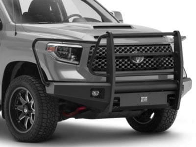 Fab Fours Tundra Black Steel Elite Front Bumper with Full Guard; Matte ...