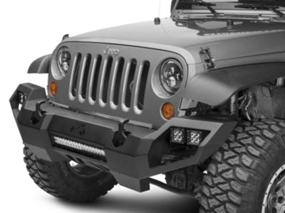 Fab Fours Jeep Wrangler Vengeance Front Bumper with No Guard JK07-D1851 ...