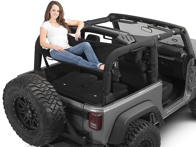 Jammock 2.0 Jeep Hammock; Black (66-24 Jeep CJ5, CJ7, Wrangler YJ, TJ, JK & JL)