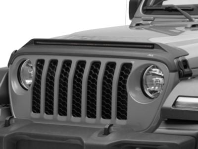 Jeep Gladiator Aeroskin LightShield Hood Protector; Black (20-25 Jeep ...