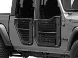 Front and Rear Trail Doors; Textured Black (20-24 Jeep Gladiator JT)
