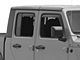 EGR In-Channel Window Visors; Front and Rear; Matte Black (20-24 Jeep Gladiator JT)