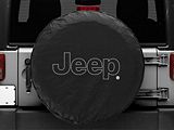 Jeep Licensed by TruShield Outline Logo Spare Tire Cover (66-18 Jeep CJ5, CJ7, Wrangler YJ, TJ & JK)