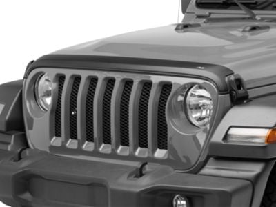 Jeep Wrangler Aeroskin Hood Protector; Matte Black (18-24 Jeep Wrangler ...