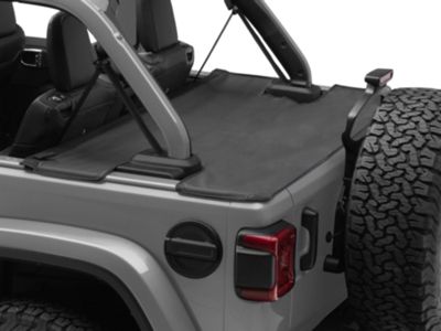 Jeep Wrangler Cargo Cover; Black (18-24 Jeep Wrangler JL 4-Door) - Free ...