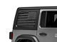 SEC10 Distressed Flag Hard Top Window Decal; Matte Black (18-24 Jeep Wrangler JL 4-Door)