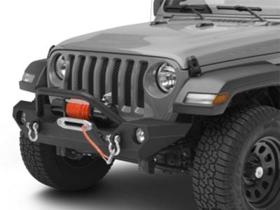 Jeep Wrangler Rock Rage Front Bumper; Textured Black (18-24 Jeep ...